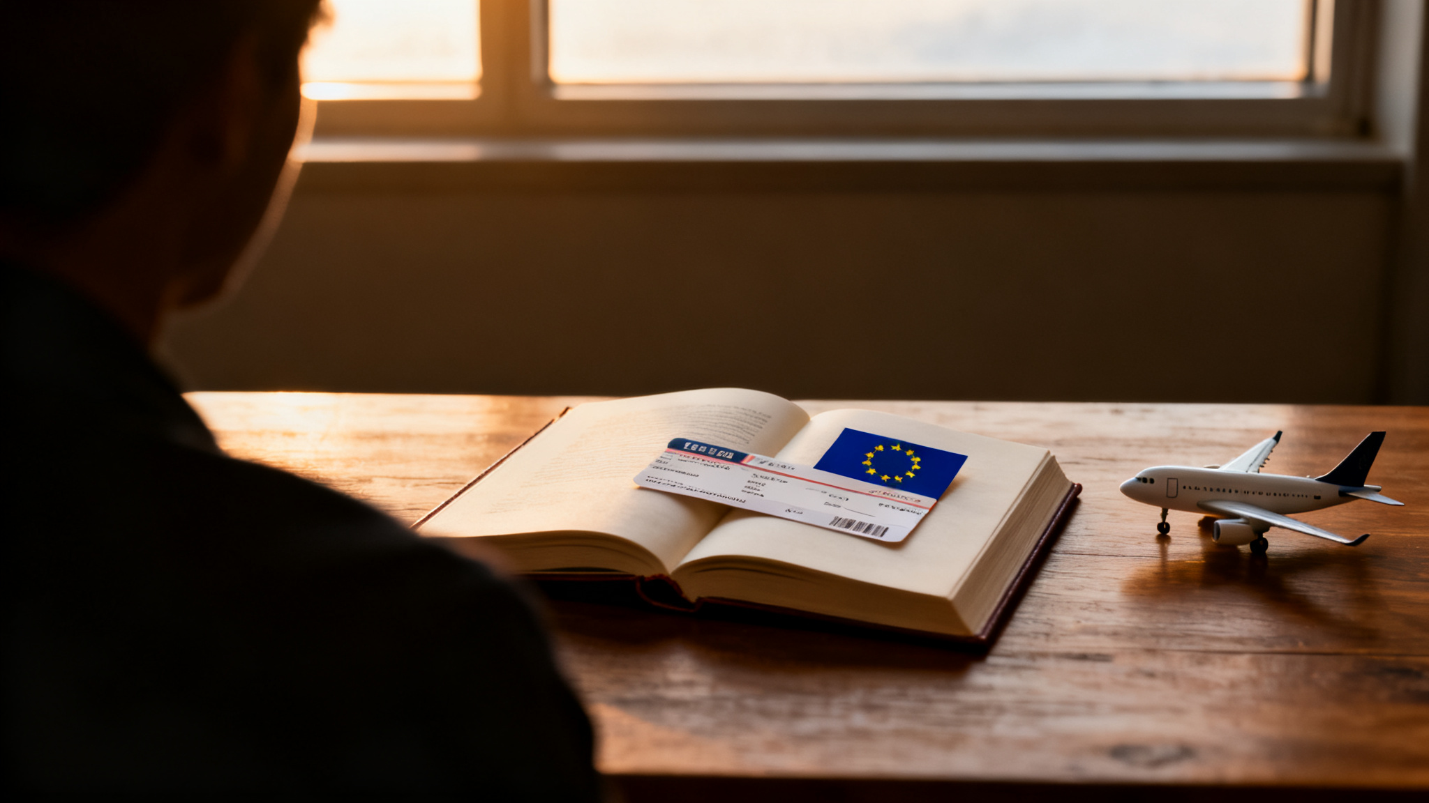Passenger rights — book with EU flag