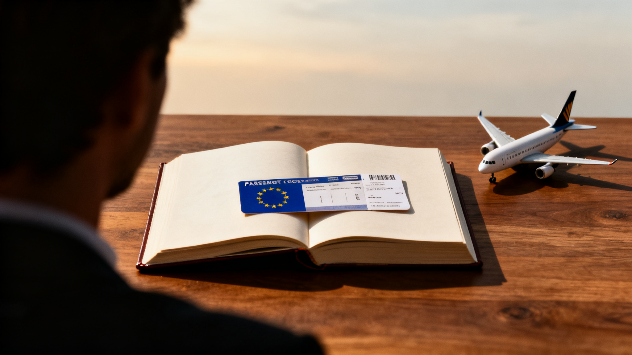 Passenger rights — book with EU flag
